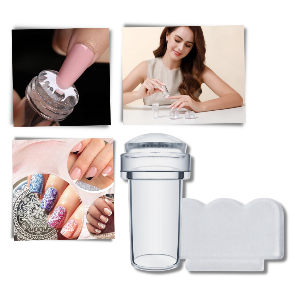 Mükemmel Simetri Şeffaf Tırnak Sanat Aracı - Ozerty