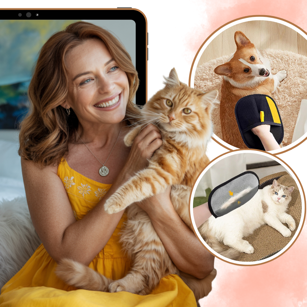 Evcil Hayvan Tüy Toplayıcı Eldiven - Ozerty