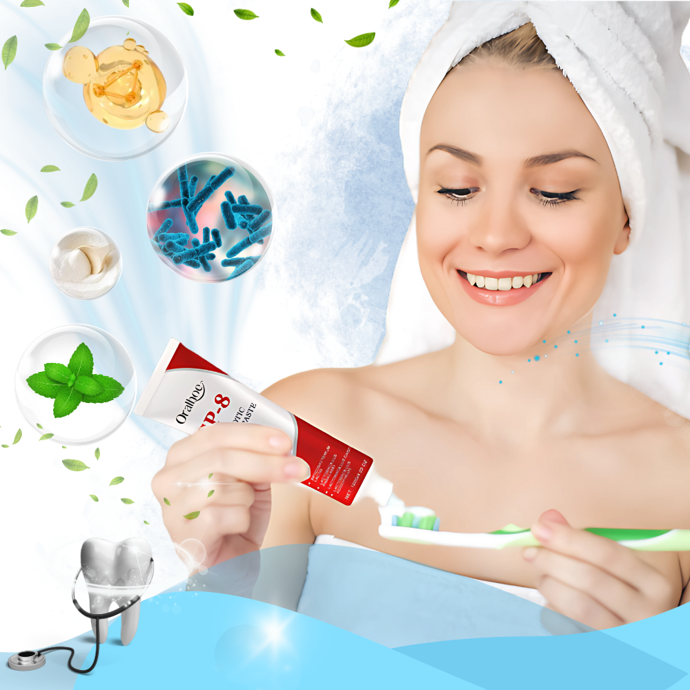 Probiyotikler Aydınlatıcı & Beyazlatıcı Diş Macunu - Ozerty