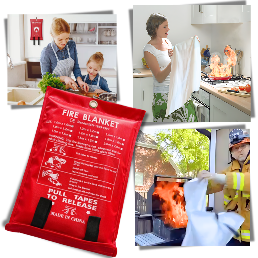 Hızlı Söndürme Acil Yangın Battaniyeleri - Ozerty