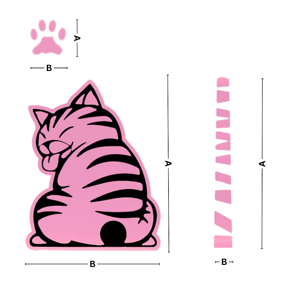 Quirky Cat Silecek Çıkartması - Ozerty