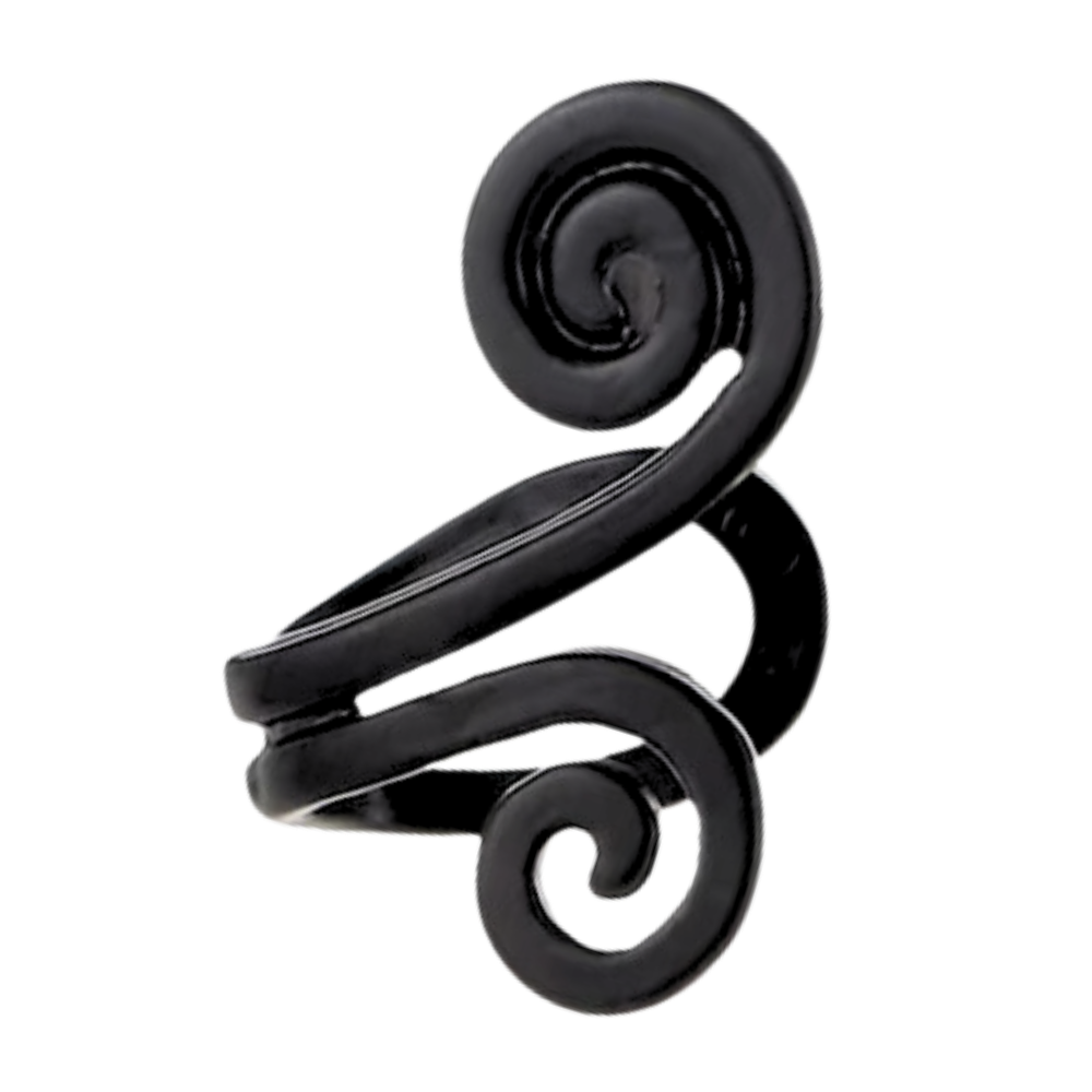 Rahatlama Desteği Piercingsiz Küpeler -Siyah - Ozerty