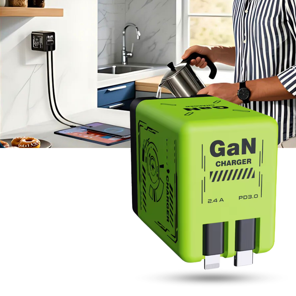 Geri Çekilebilir Kablo Çift Şarj Cihazı - Ozerty