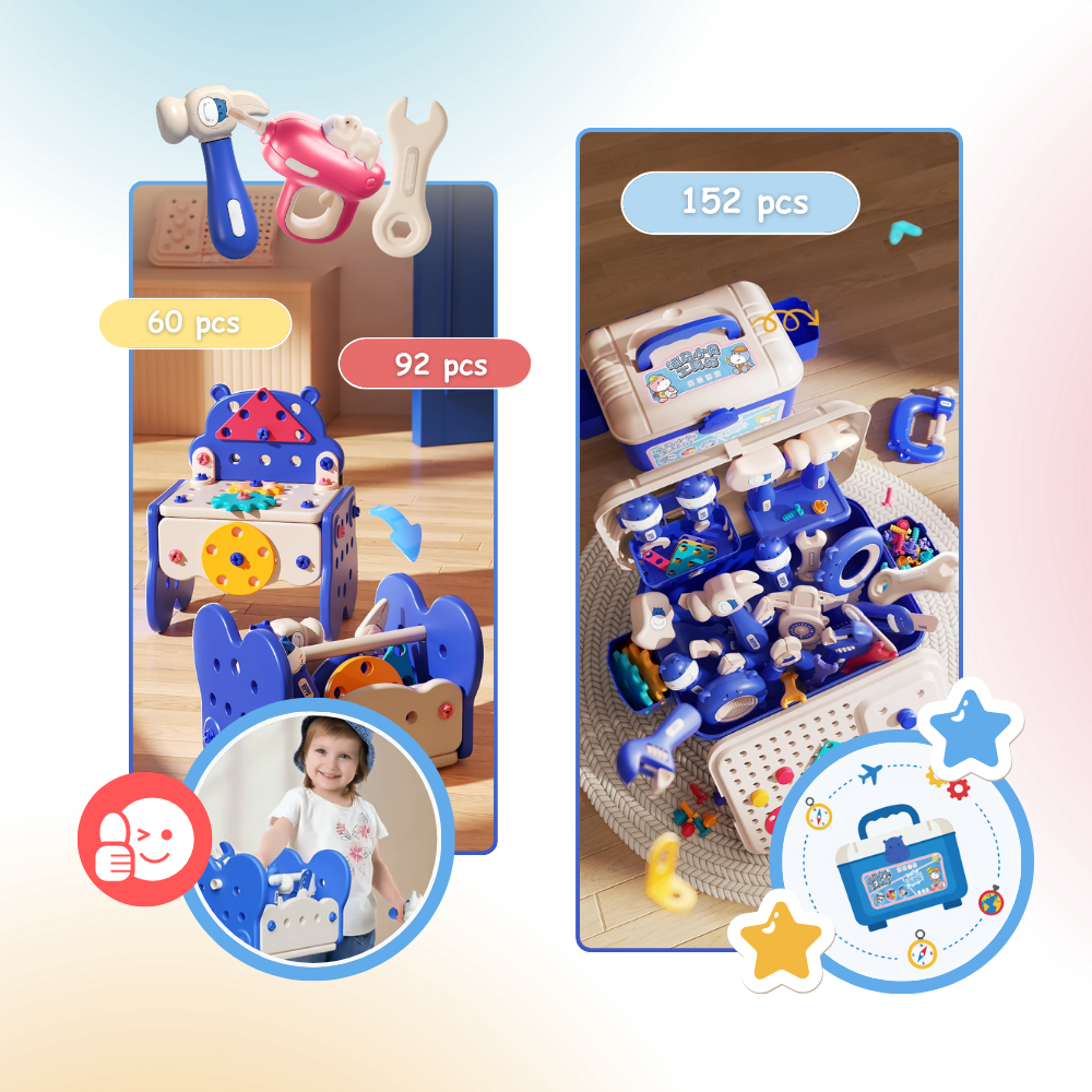 Vida Bulmaca Çocuk Alet Kutusu - Ozerty