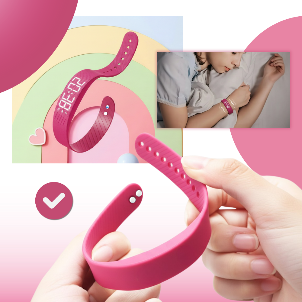 Sessiz Uyandırma Alarmlı Bileklik - Ozerty