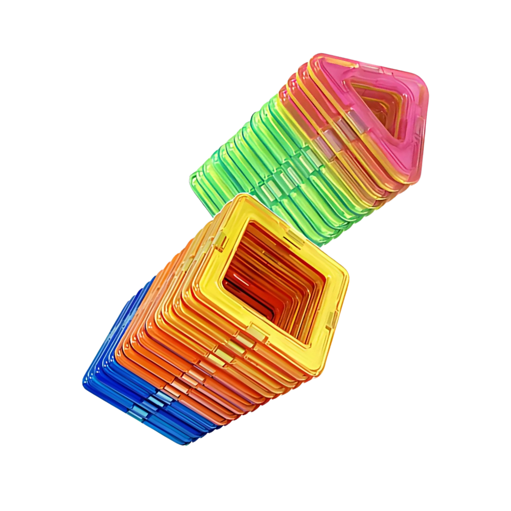 Çıtçıtlı Manyetik Bloklar -Büyük Boy - Ozerty