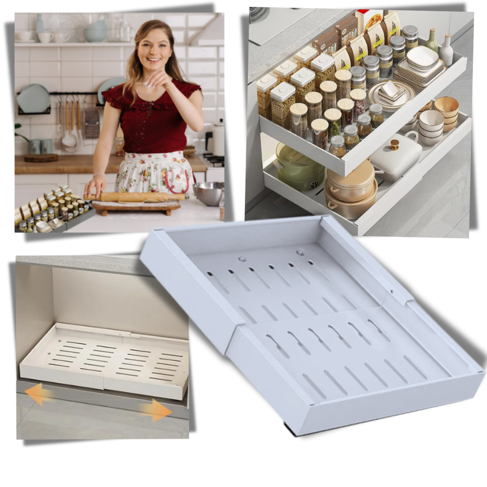 Yerden Tasarruf Sağlayan Sürgülü Dolap Düzenleyici - Ozerty