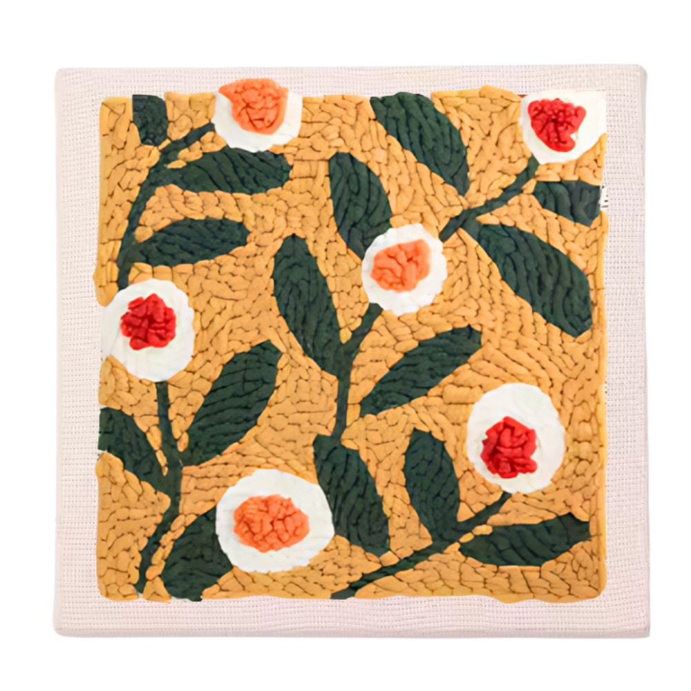 Tranquil İplik Punch İğne Seti -Çiçek Kiti - Ozerty