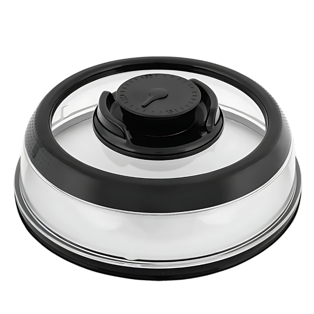 Universal Fit Vakumlu Gıda Kapatıcı -Siyah - Ozerty