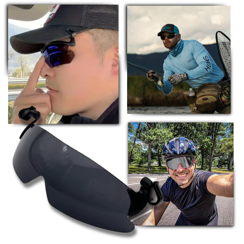 UV Korumalı Polarize Klipsli Güneş Gözlüğü - Ozerty