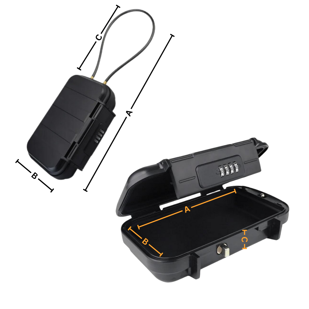 Su Geçirmez Küçük Kilitlenebilir Saklama Kutusu - Ozerty