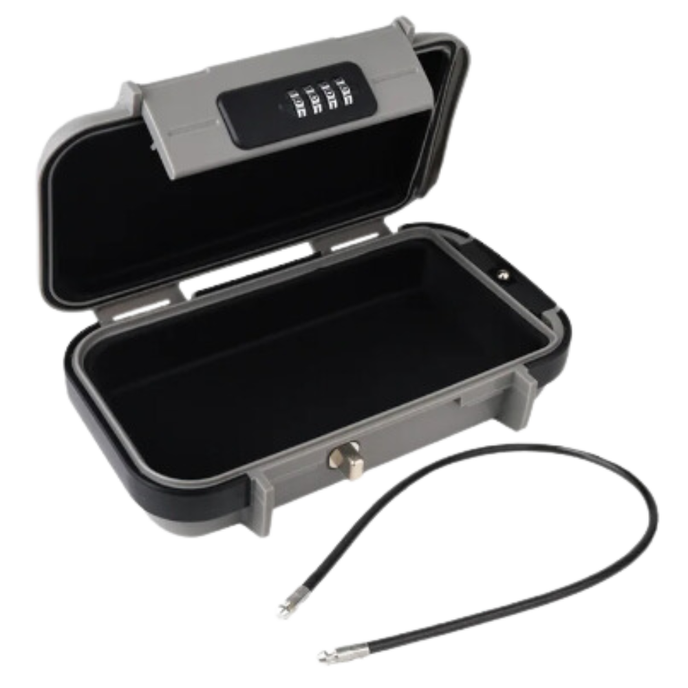 Su Geçirmez Küçük Kilitlenebilir Saklama Kutusu -Gri - Ozerty