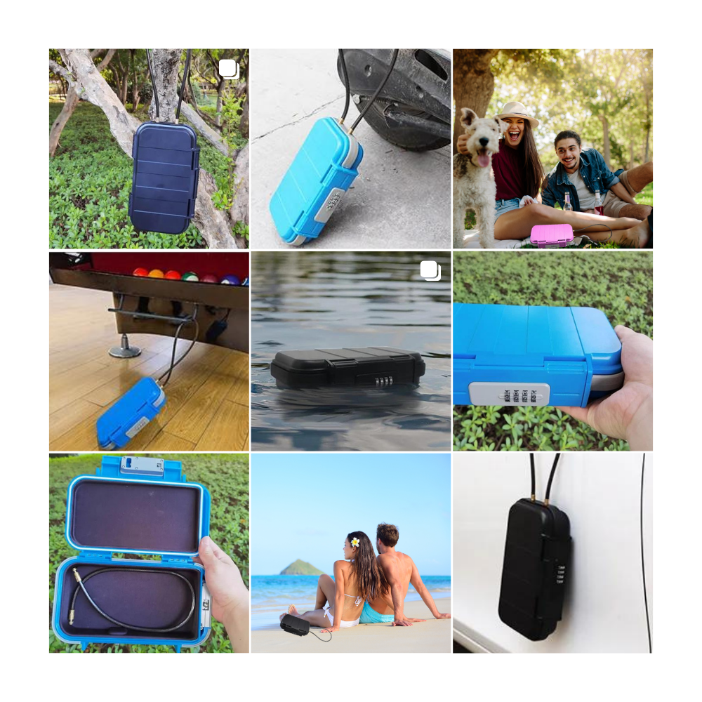 Su Geçirmez Küçük Kilitlenebilir Saklama Kutusu - Ozerty