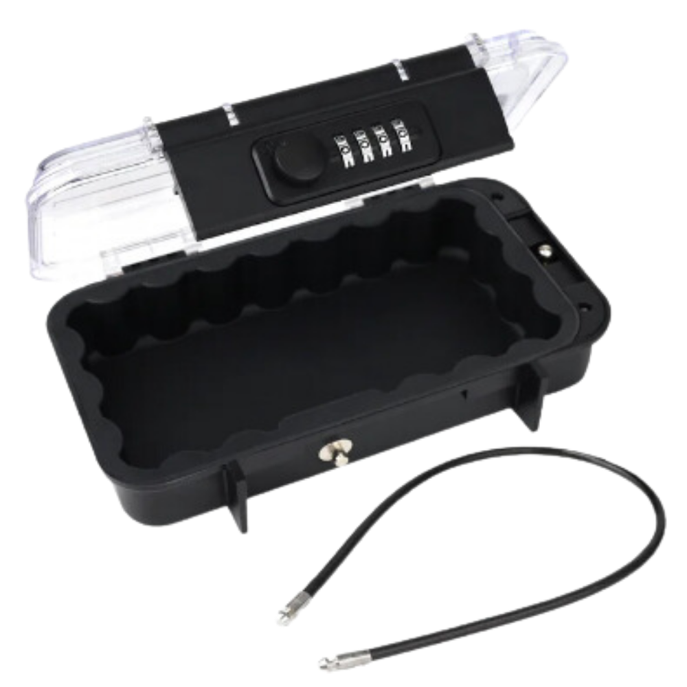 Su Geçirmez Küçük Kilitlenebilir Saklama Kutusu -Şeffaf - Ozerty