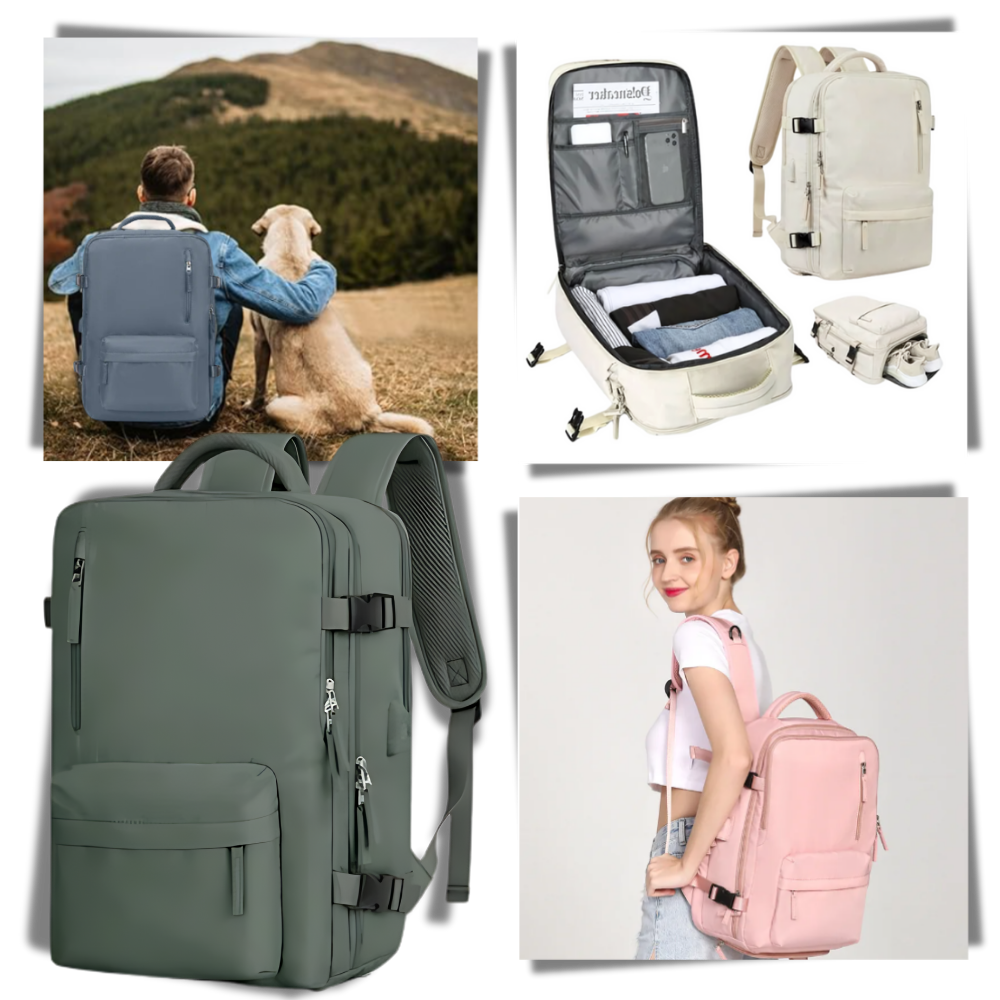 Su geçirmez USB Şarjlı Seyahat Sırt Çantası - Ozerty