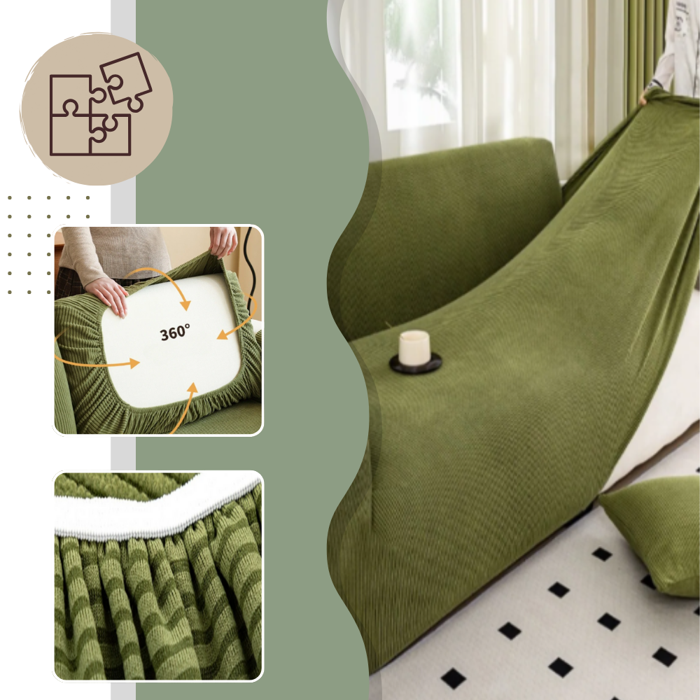 Kırışmaz Kadife Kanepe Kılıfı - Ozerty