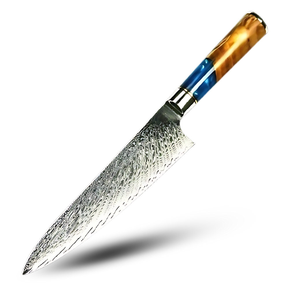 Sarı Deniz Serisi Japon Bıçakları -Kiritsuke - Şef Bıçağı 9,5 inç/32 cm - Ozerty