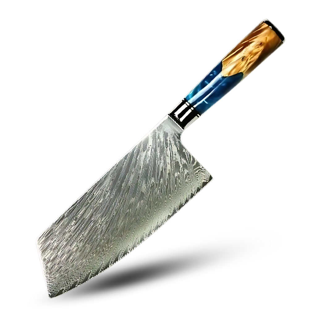 Sarı Deniz Serisi Japon Bıçakları -Nakiri - Balta Bıçağı 7,5 inç/32 cm - Ozerty