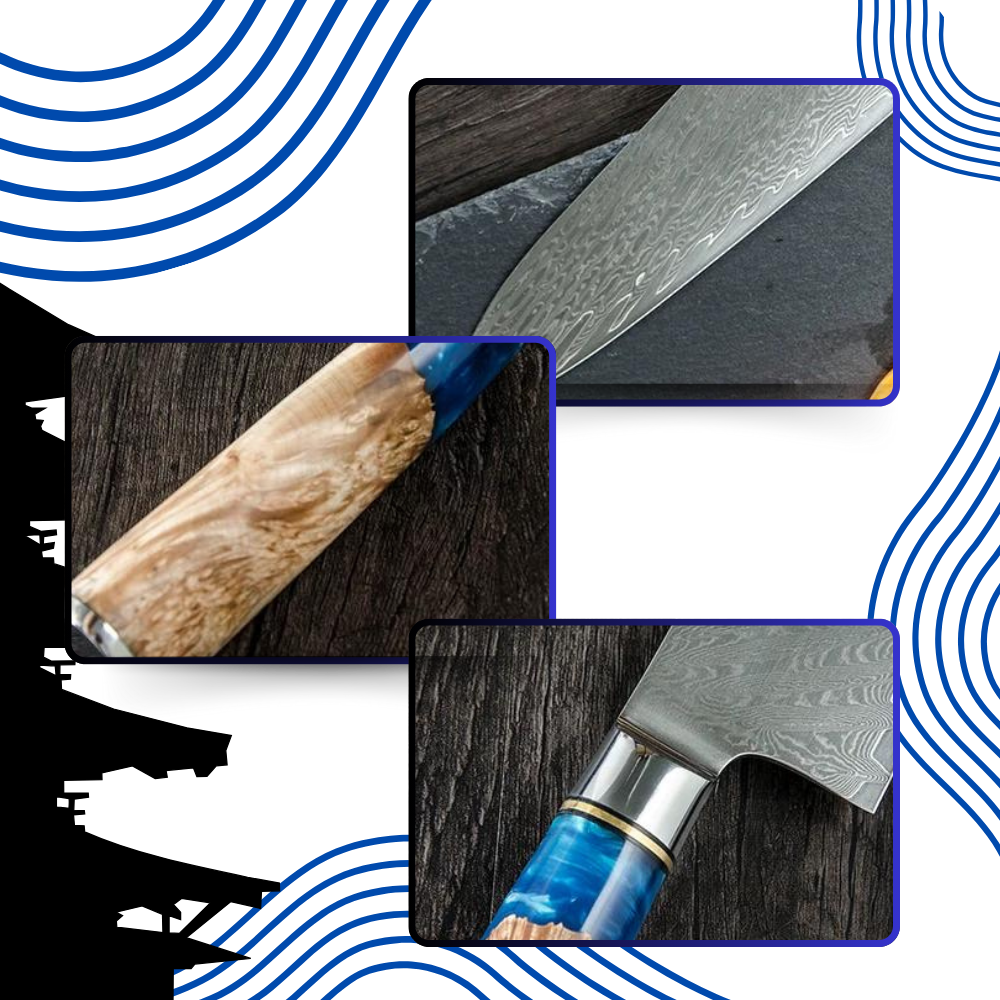 Sarı Deniz Serisi Japon Bıçakları - Ozerty