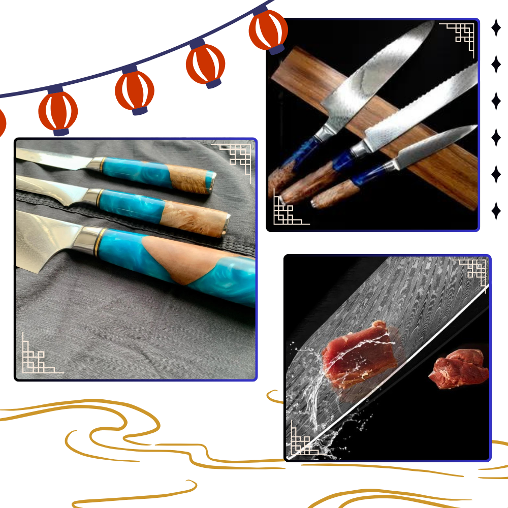 Sarı Deniz Serisi Japon Bıçakları - Ozerty