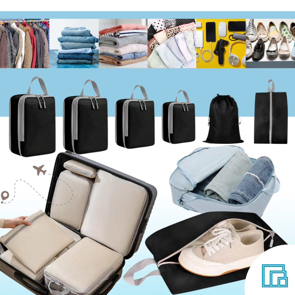 Fermuarlı Sıkıştırmalı Bagaj Düzenleyici - Ozerty