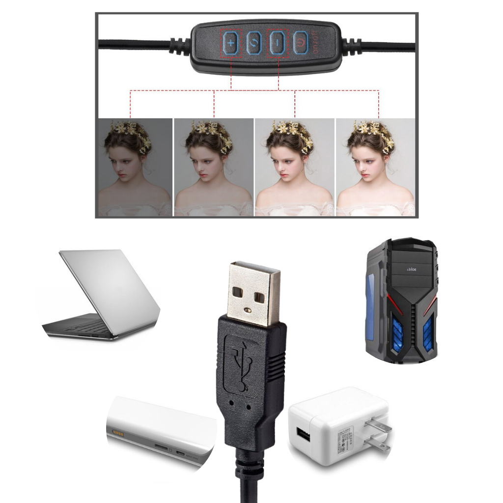 16 cm Standlı LED Halka Işık - Ozerty