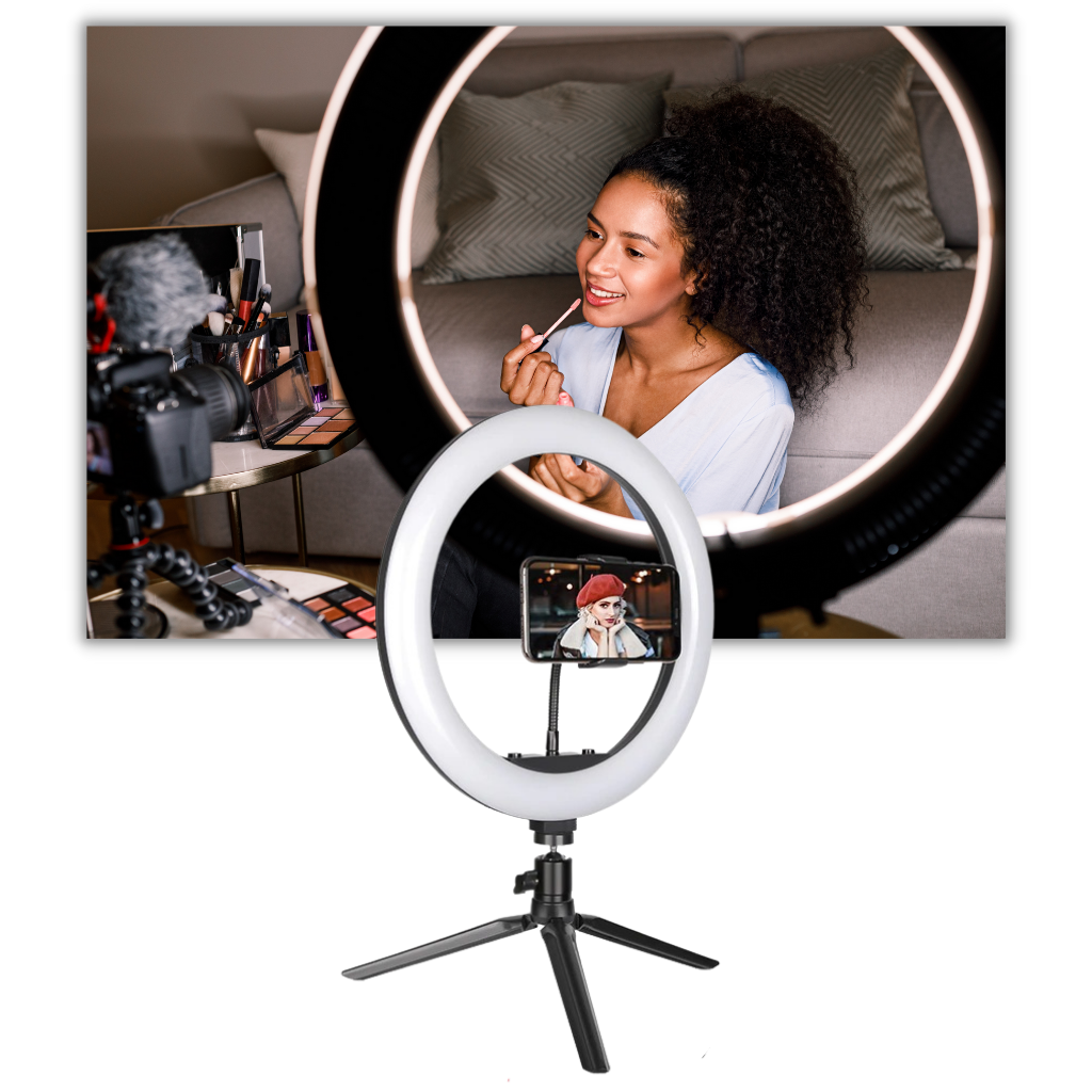 16 cm Standlı LED Halka Işık - Ozerty
