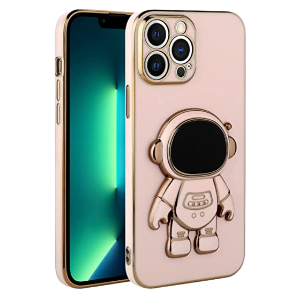 3D Silikon iPhone Kılıfı -Pembe - Ozerty