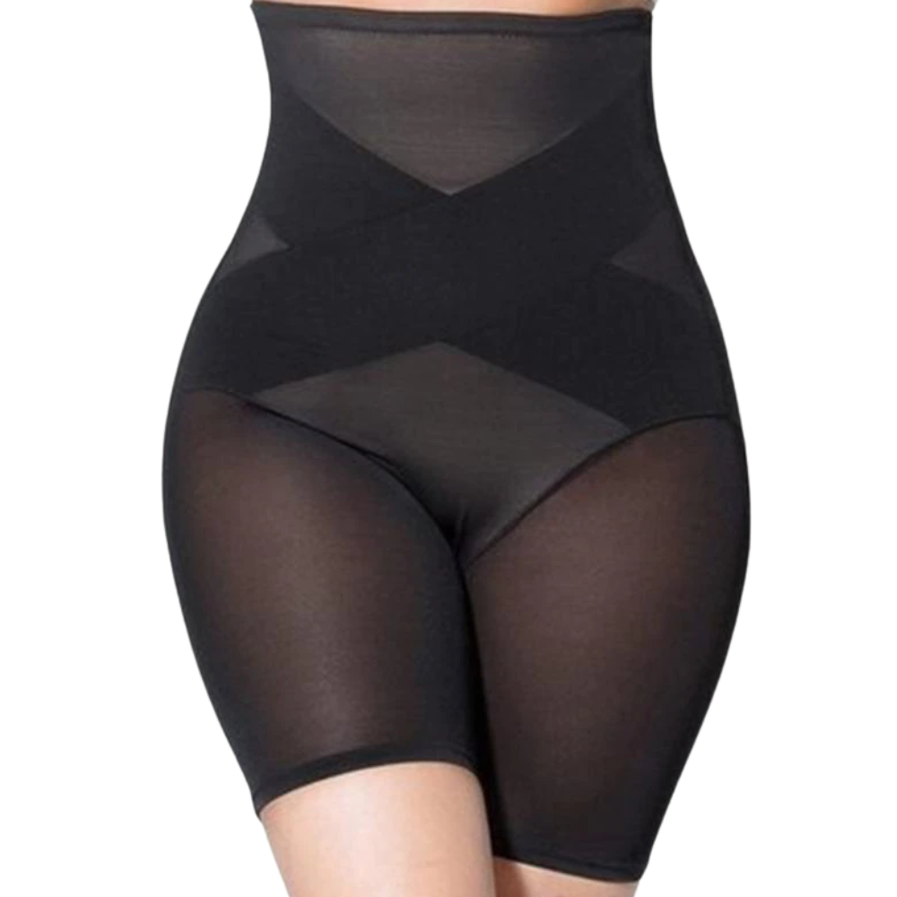 Yüksek Bel İnceltici Shapewear -Siyah - Ozerty