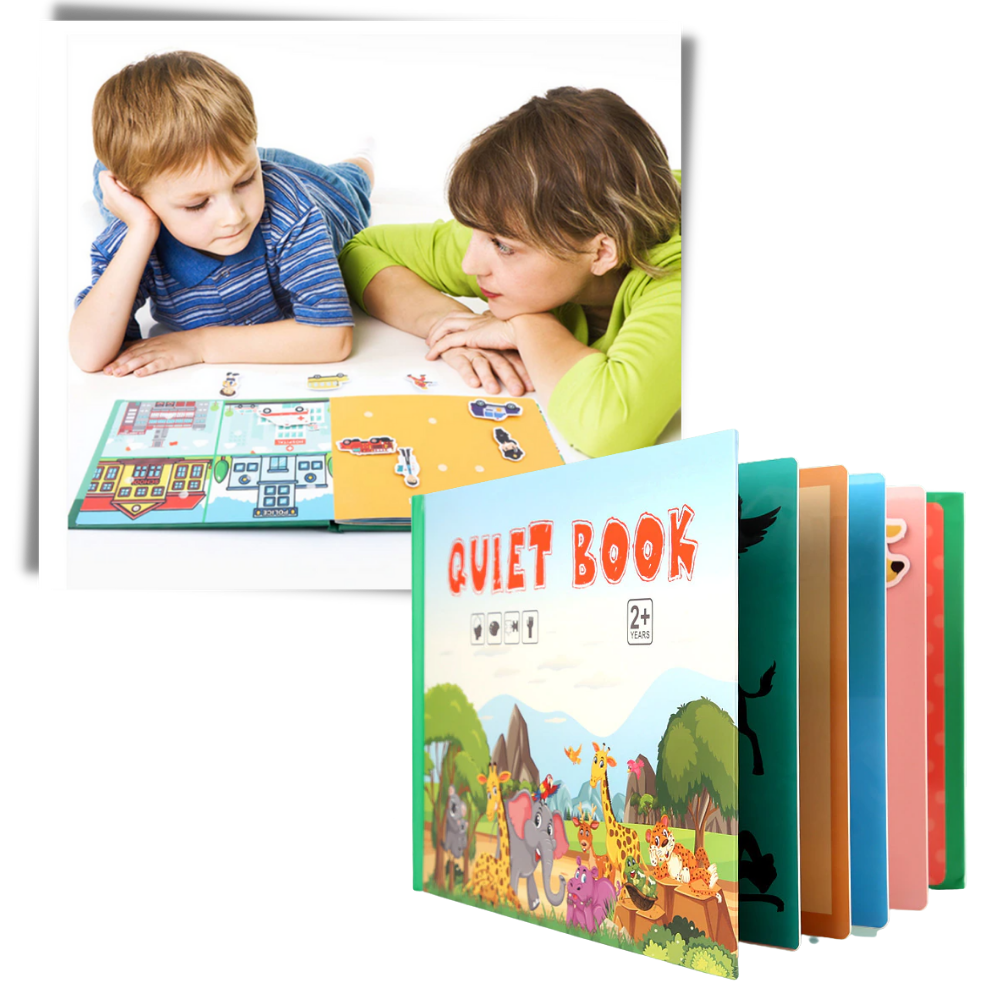 Çocuklar için Montessori Eğitici Kitap Oyuncak - Ozerty