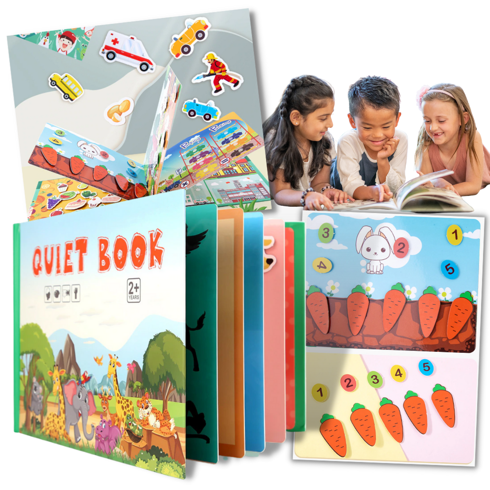 Çocuklar için Montessori Eğitici Kitap Oyuncak - Ozerty