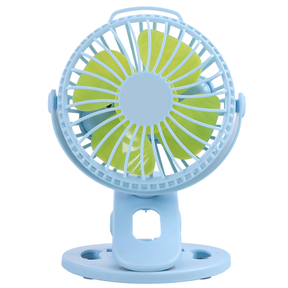 Taşınabilir Şarj Edilebilir USB Fan -Mavi - Ozerty