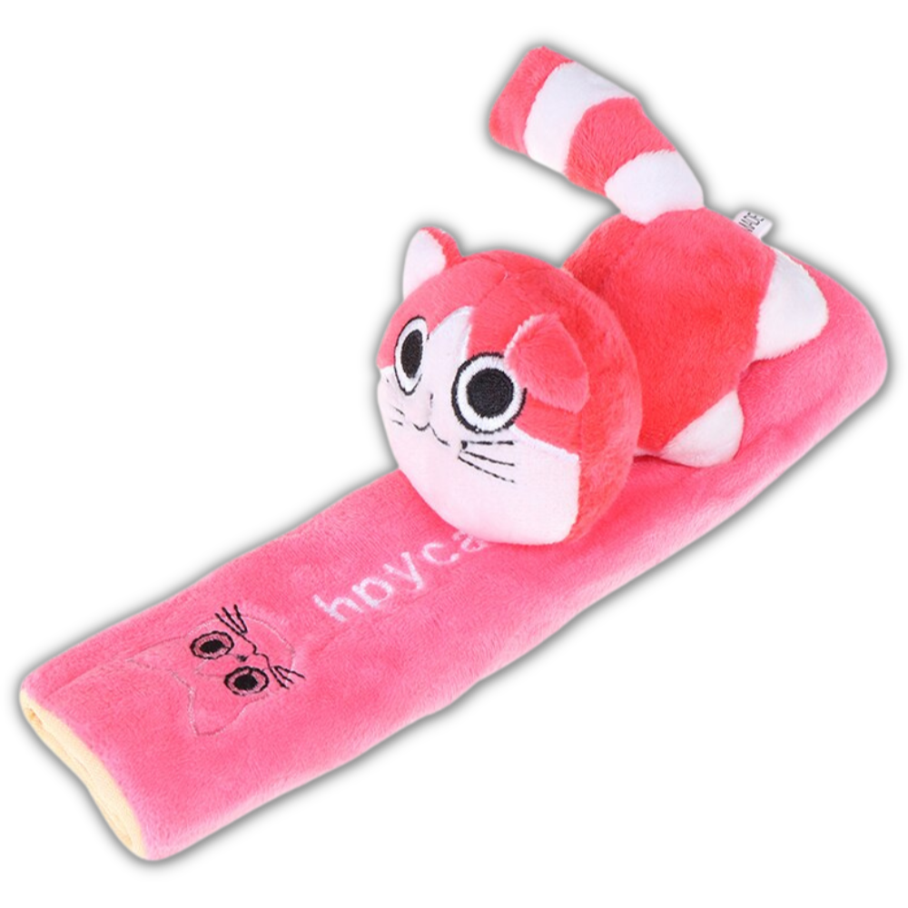 Araba Emniyet Kemeri Kılıfı -Pembe Kedi - Ozerty