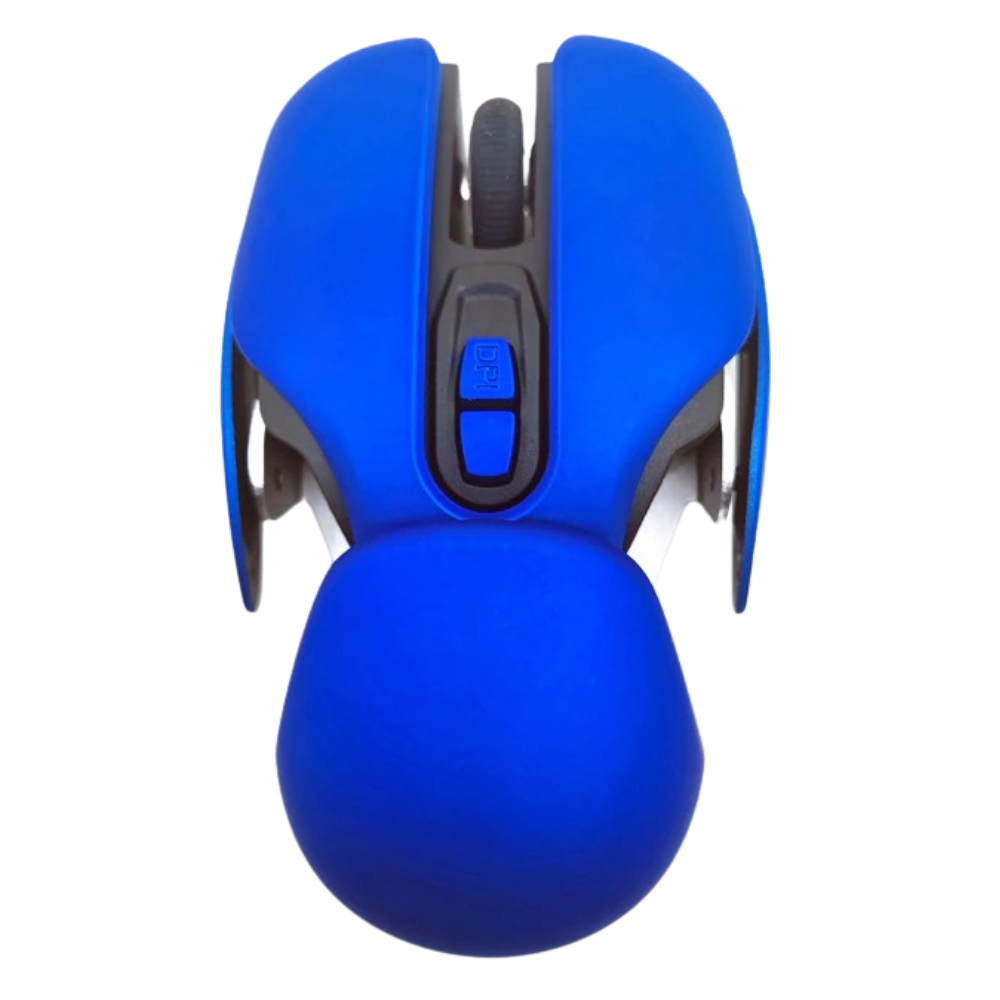 Kablosuz Ergonomik Oyun Mouse'u -Mavi - Ozerty