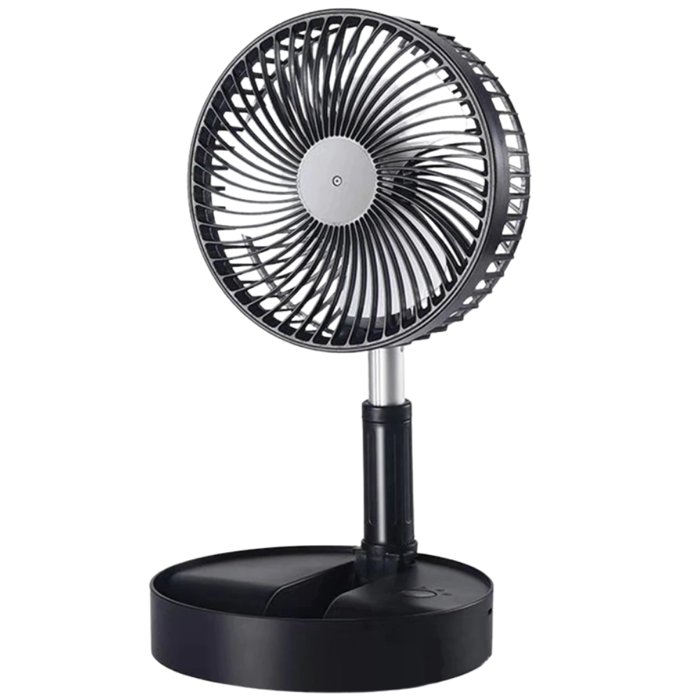 Benzersiz Taşınabilir Katlanabilir USB Fan -Siyah - Ozerty