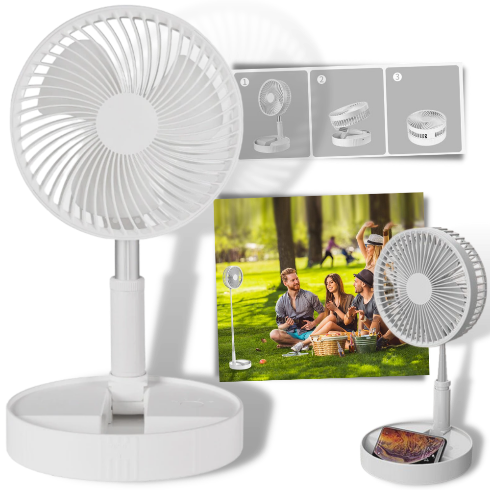 Benzersiz Taşınabilir Katlanabilir USB Fan - Ozerty