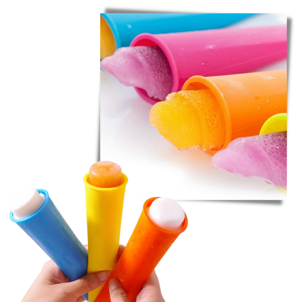 5'li Silikon Popsicle Yapıcı Kalıpları - Ozerty