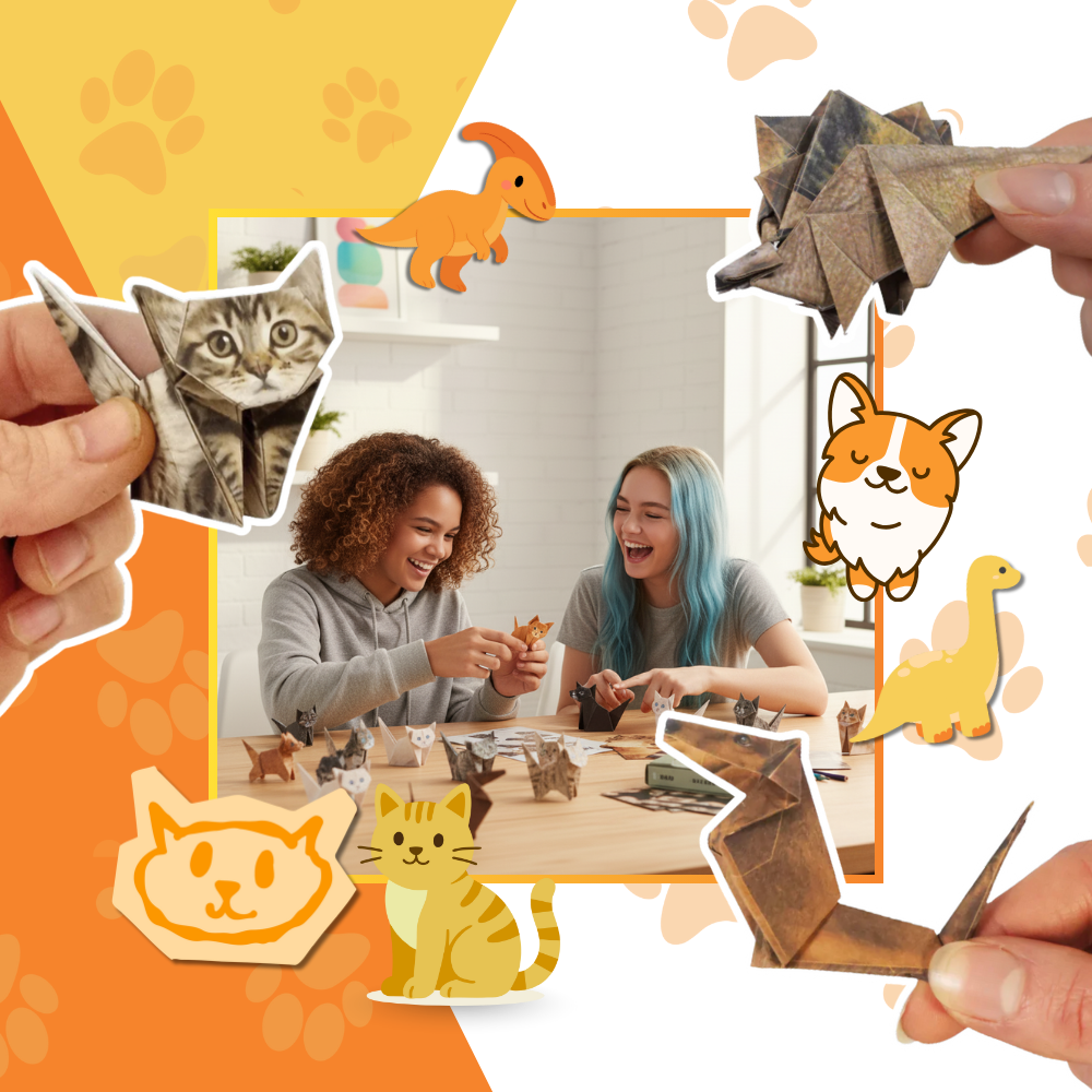 3D Pet Origami Kağıdı - Ozerty