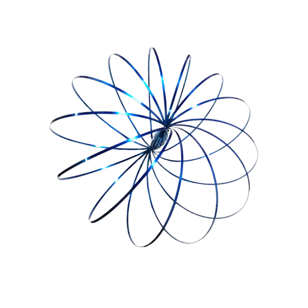 3D Paslanmaz Çelik Kol Slinky -Gök Mavisi - Ozerty