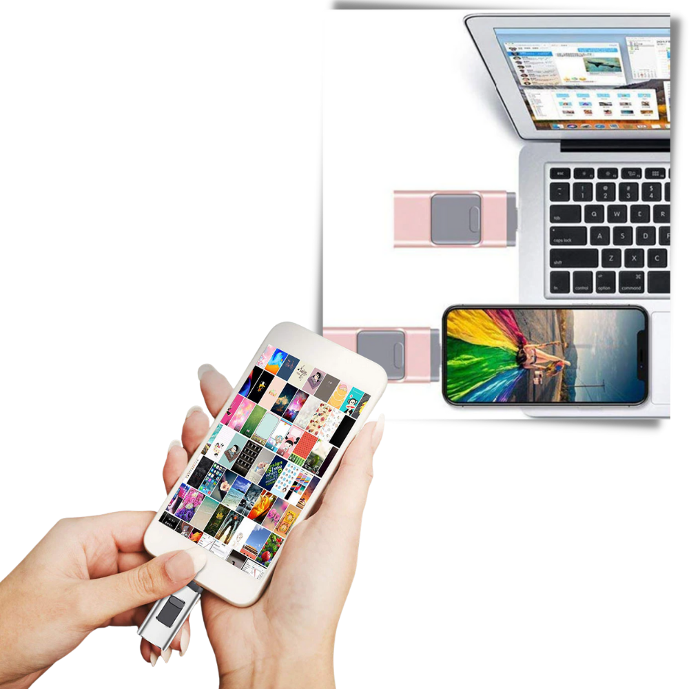 4'ü 1 arada USB flash sürücü - Ozerty