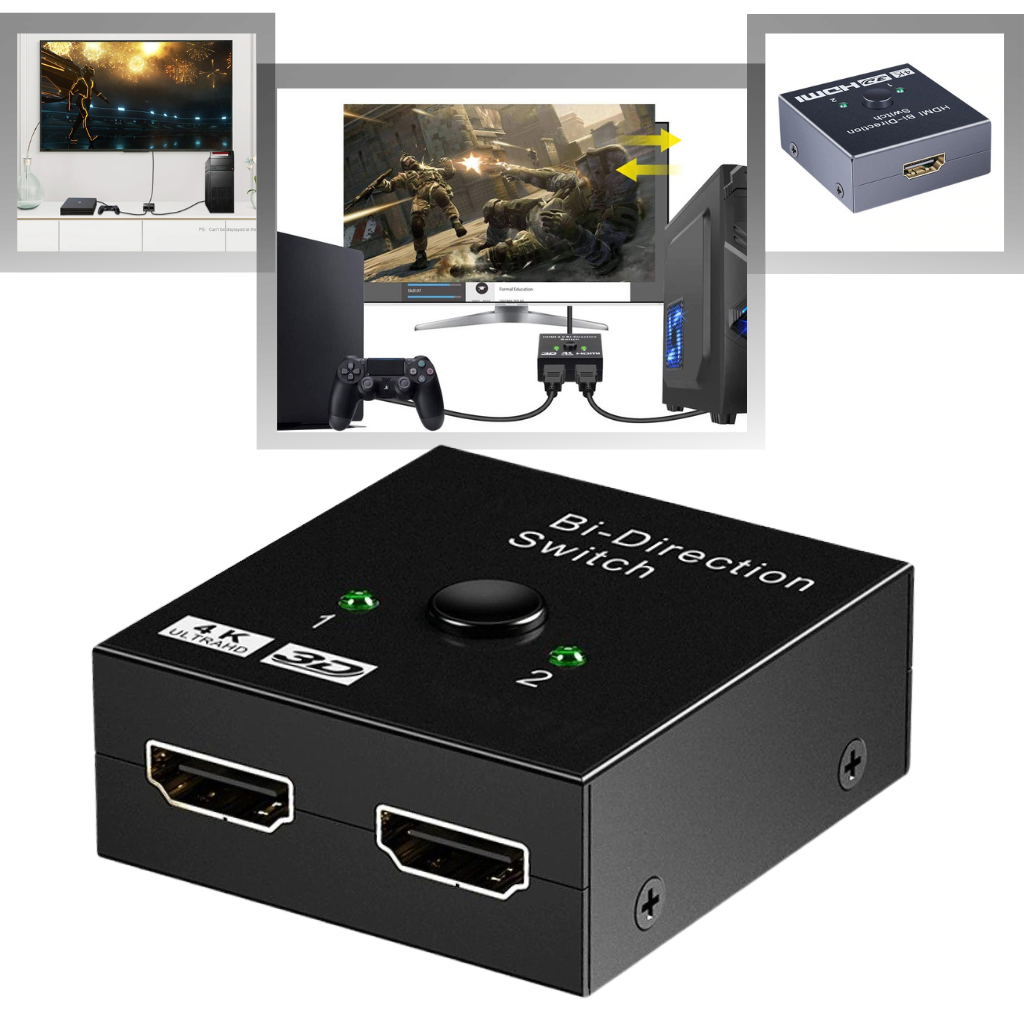 Çift Yönlü HDMI Splitter 4K - Ozerty