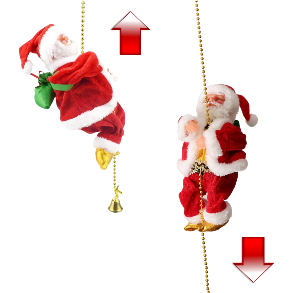 Elektrikli tırmanan Noel Baba dekorasyonu - Ozerty