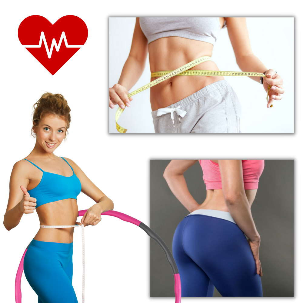 Yastıklı Fitness Hula Hoop Ayarlanabilir - Ozerty