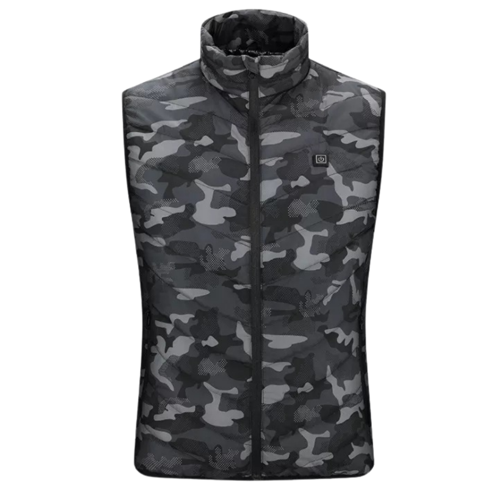 Unisex Isıtmalı Yelek -Camo - Ozerty