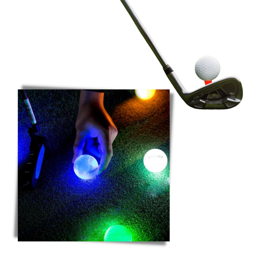 6 LED Parlayan Golf Topu Paketi - Ozerty