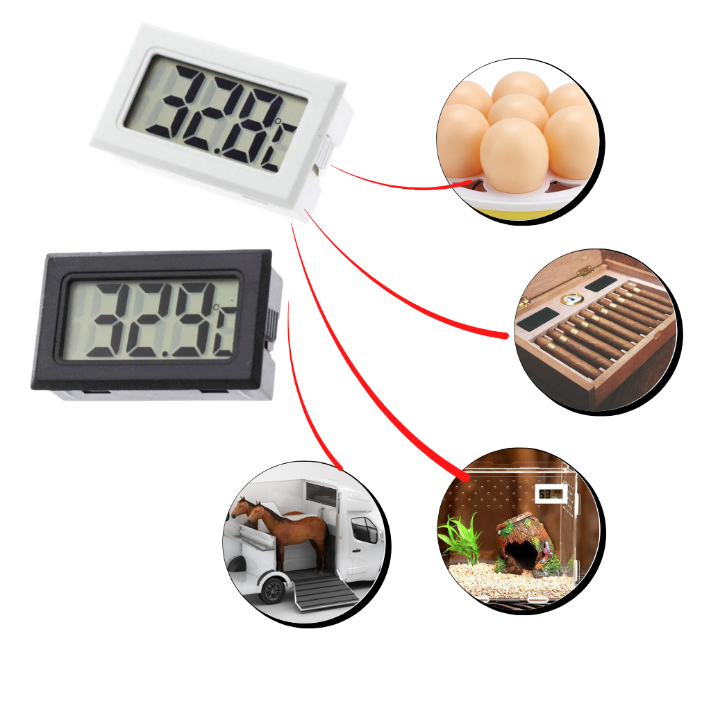 Mini Dijital LCD Higrometre Termometre - Ozerty