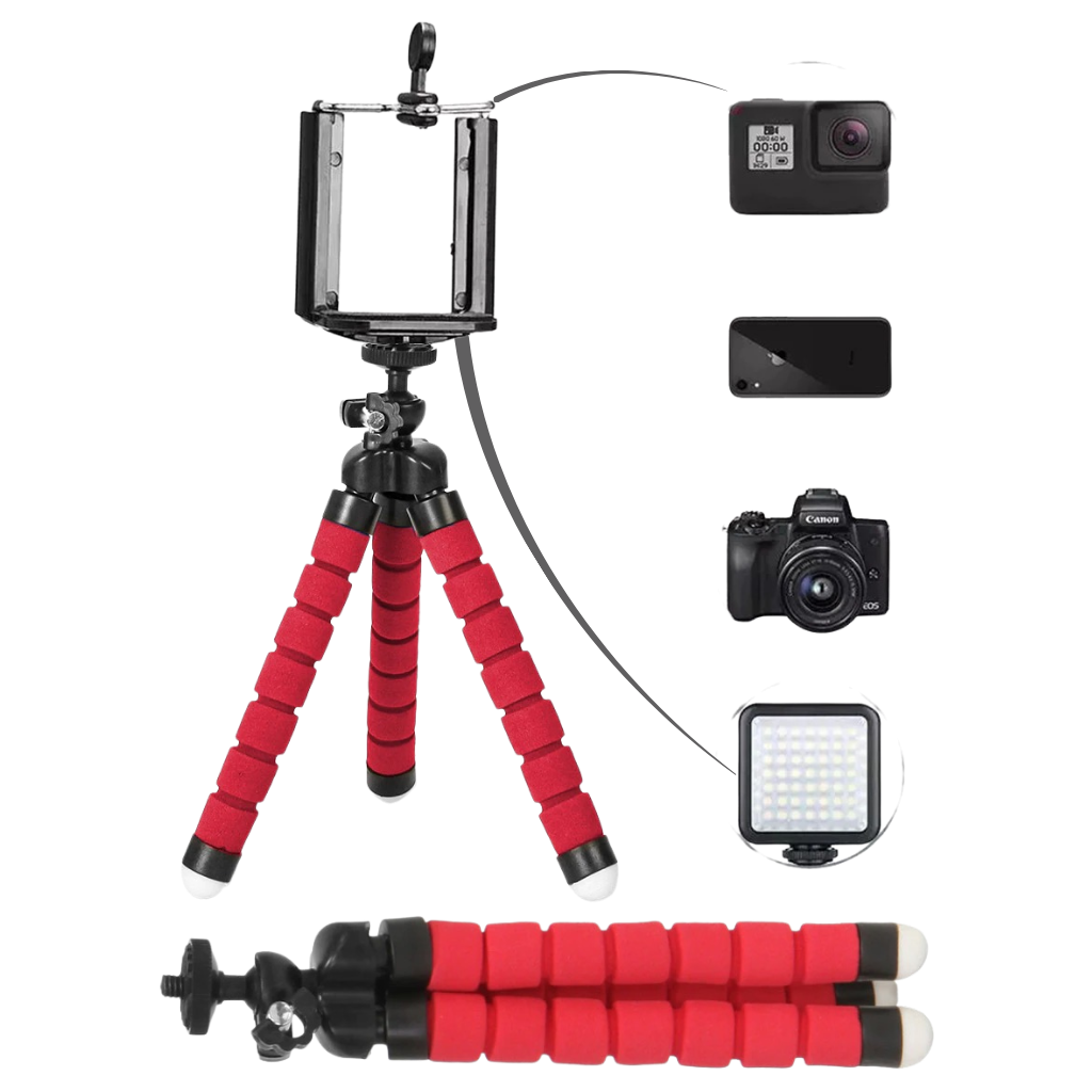 Mini Esnek Telefon Tripod Standı Seti - Ozerty