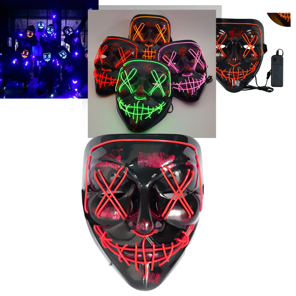 Neon LED maske - Ozerty