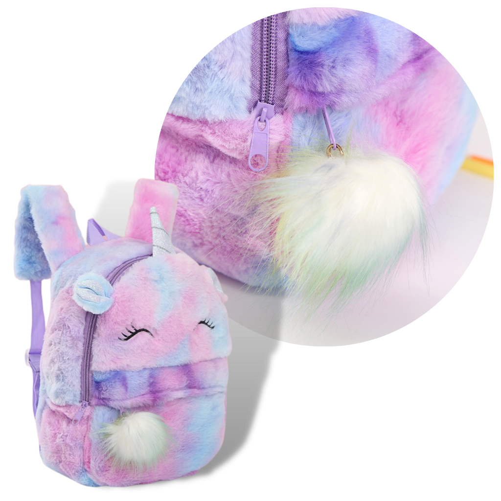 Peluş Unicorn Kız Çocuk Sırt Çantası - Ozerty