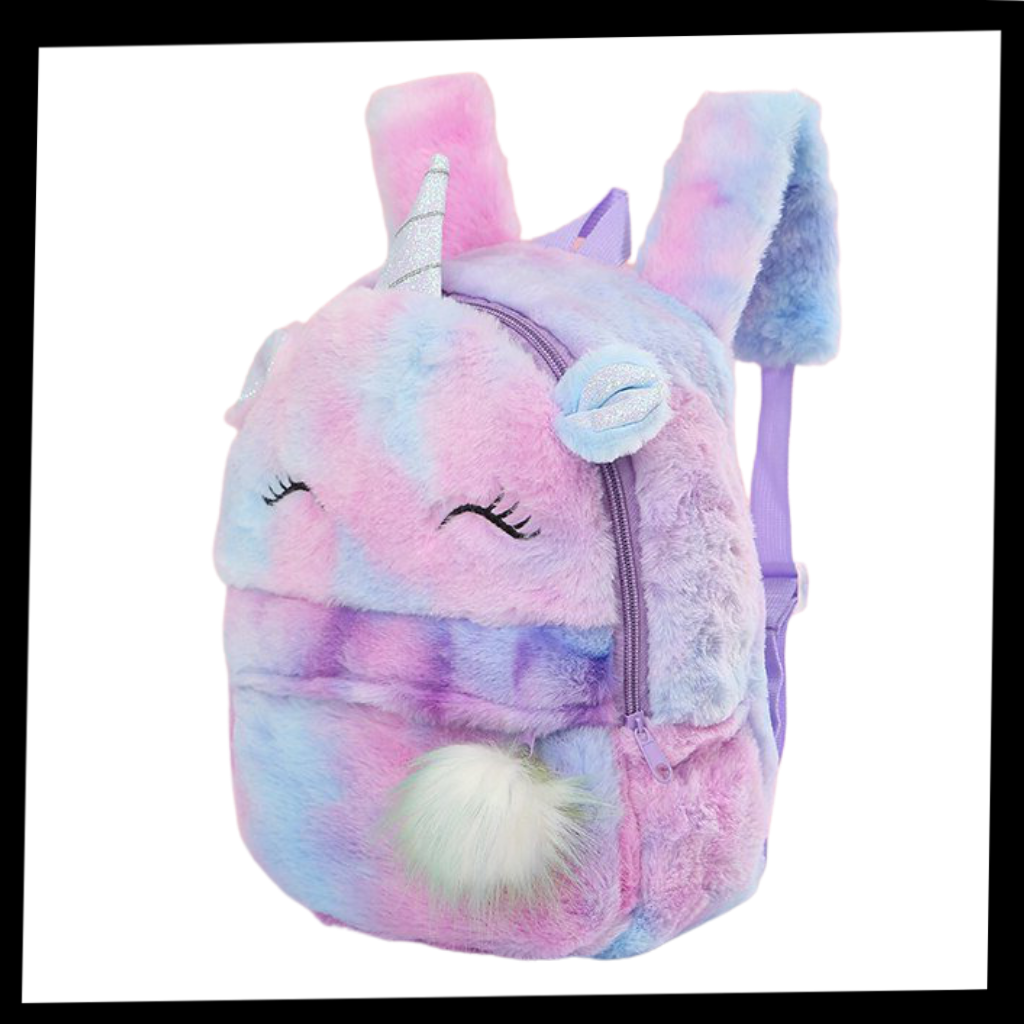 Peluş Unicorn Kız Çocuk Sırt Çantası - Ozerty